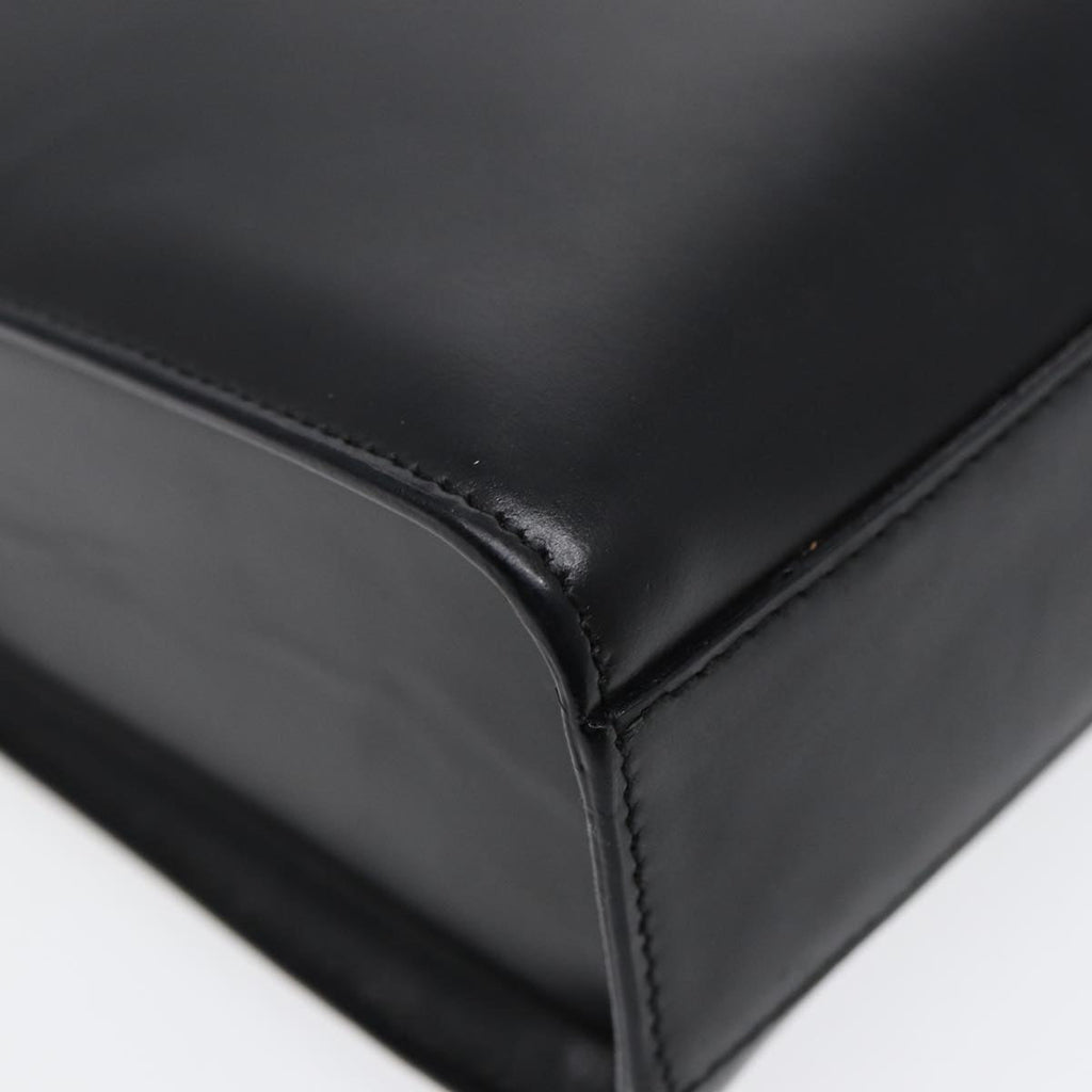GUCCI Shoulder Bag Leather Black Silver ep5573