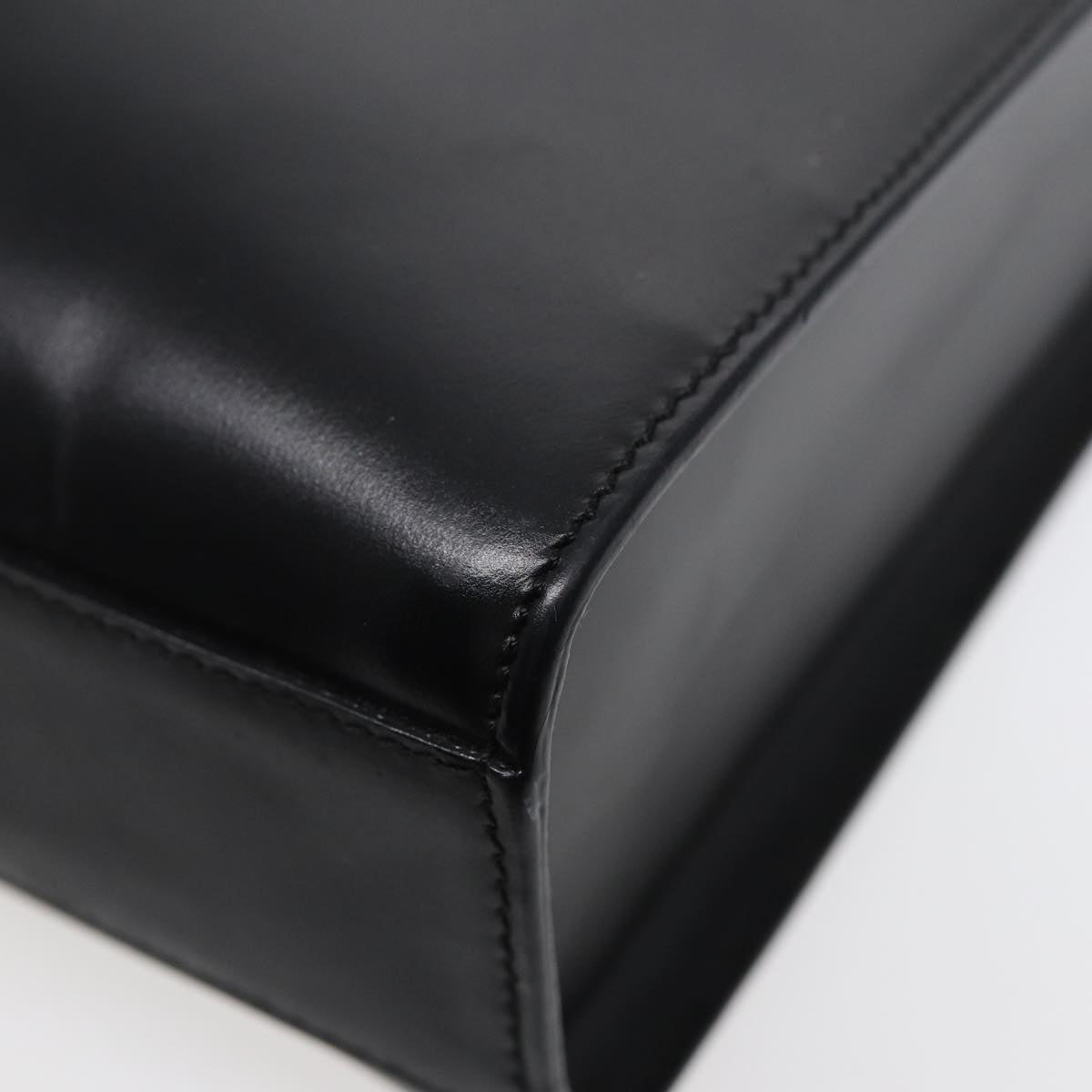 GUCCI Shoulder Bag Leather Black Silver ep5573