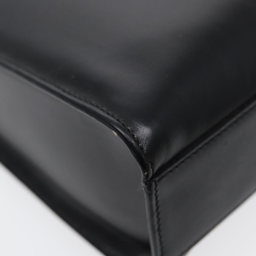 GUCCI Shoulder Bag Leather Black Silver ep5573