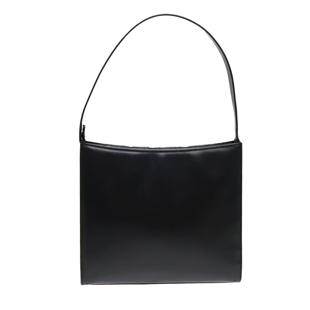GUCCI Shoulder Bag Leather Black Silver ep5573