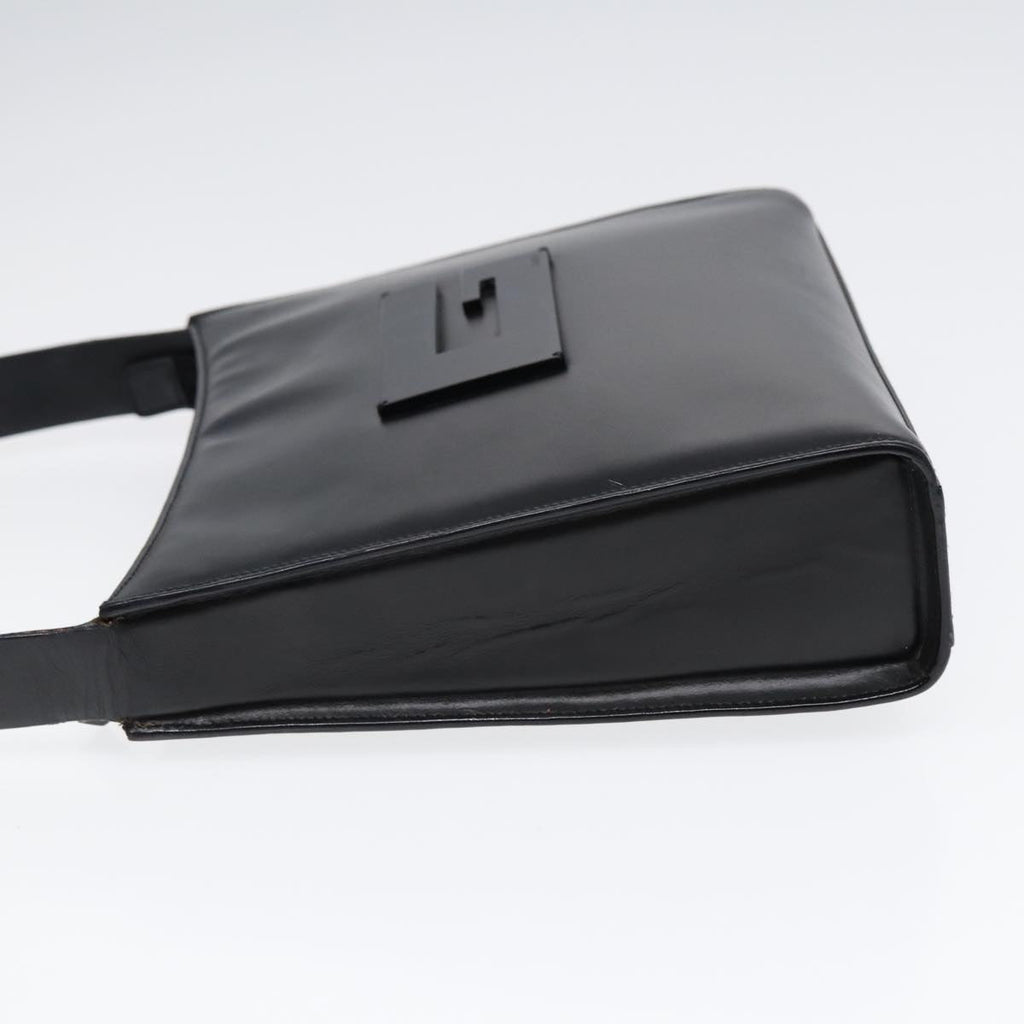 GUCCI Shoulder Bag Leather Black Silver ep5573