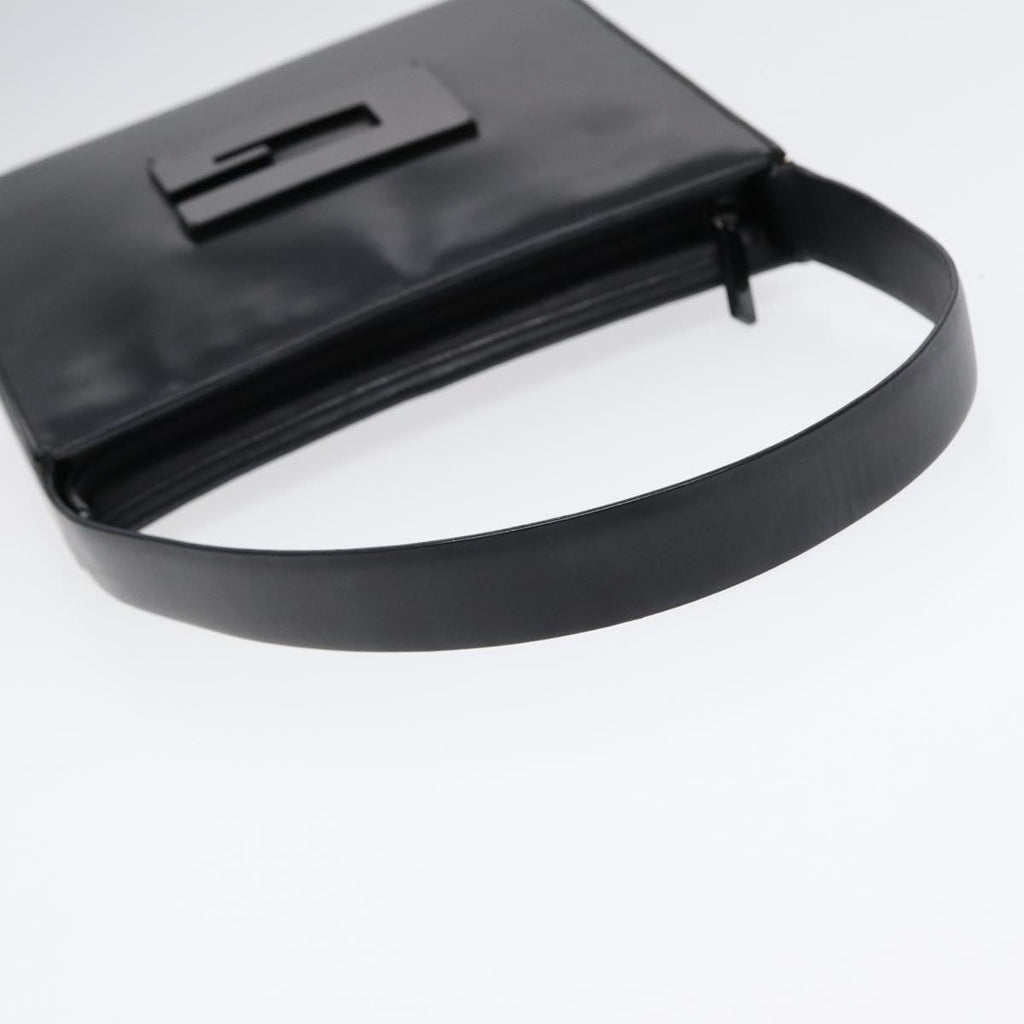GUCCI Shoulder Bag Leather Black Silver ep5573