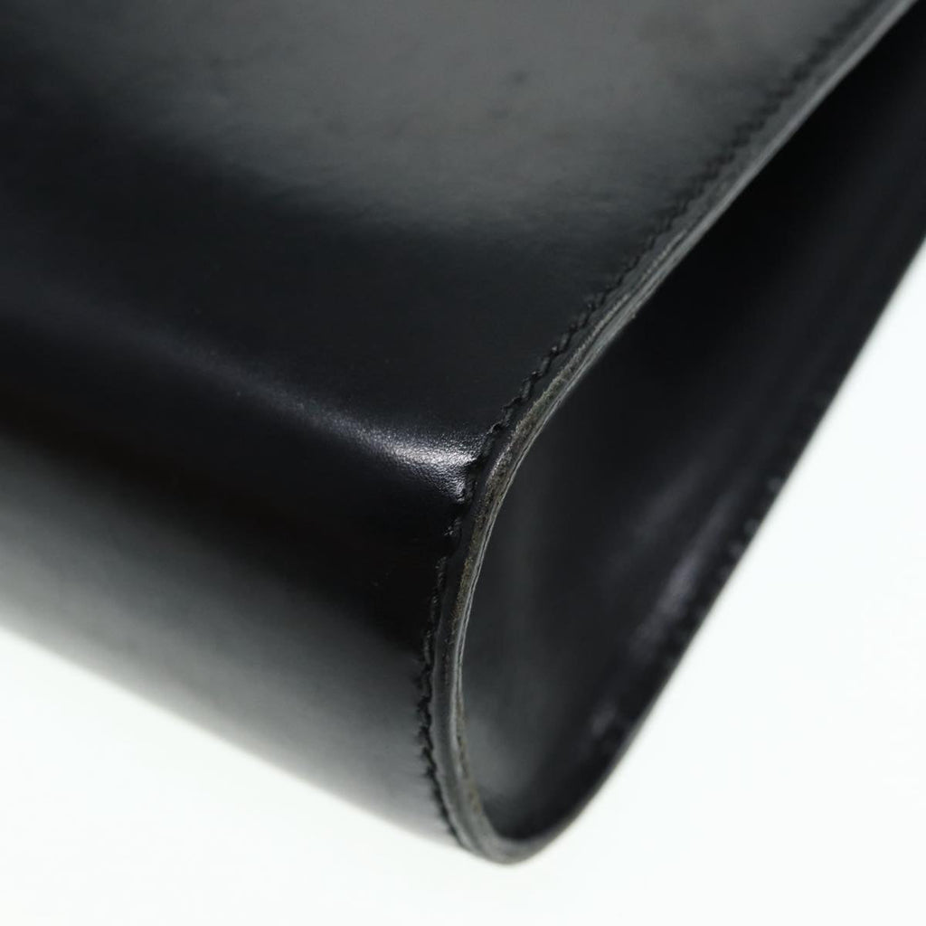 GUCCI Shoulder Bag Leather Black Gold ep5586