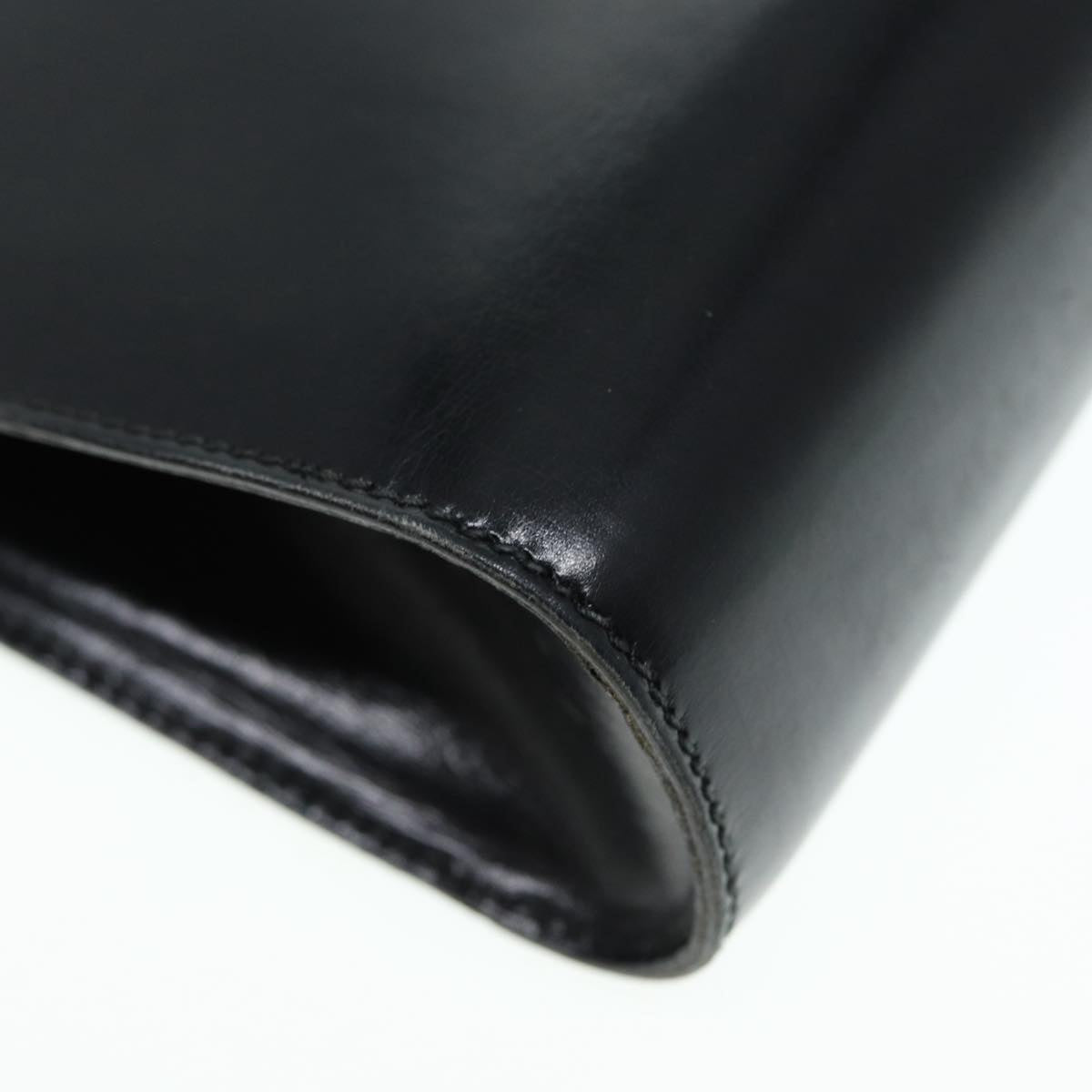 GUCCI Shoulder Bag Leather Black Gold ep5586