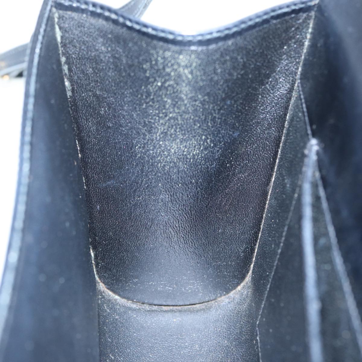 GUCCI Shoulder Bag Leather Black Gold ep5586