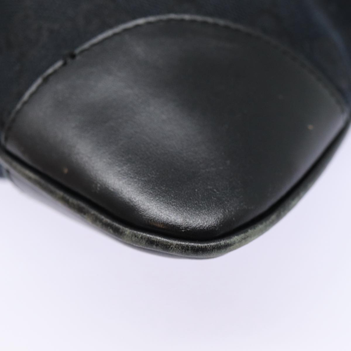 GUCCI GG Canvas Sherry Line Hand Bag Black Silver 001 4057 ep5588