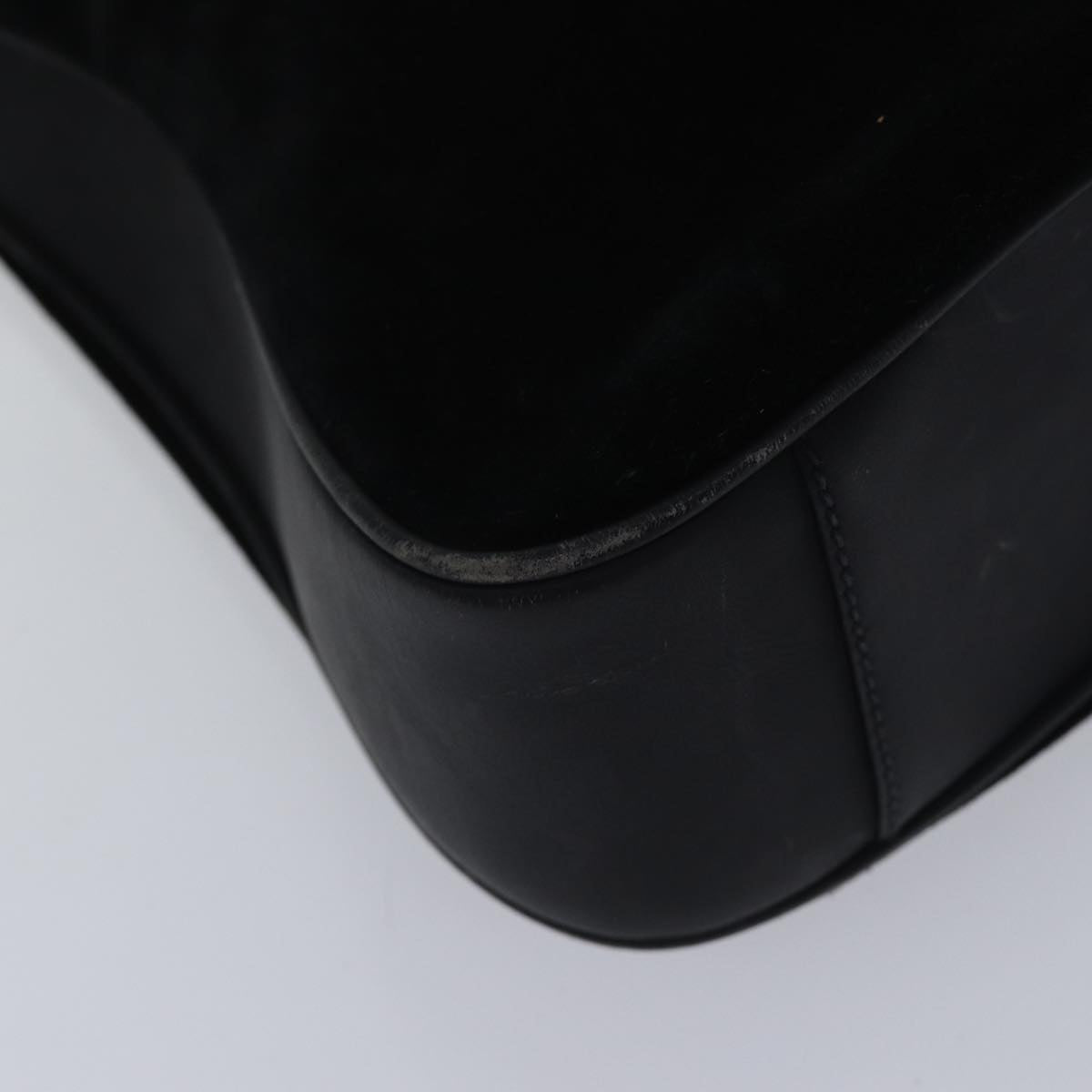 GUCCI Bamboo Hand Bag Suede Black Gold 001 2113 1638 ep5589