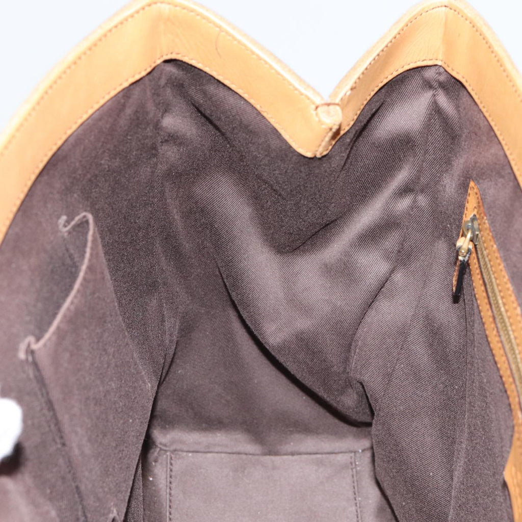 GUCCI GG Canvas Hand Bag Suede Canvas Beige 120897 ep5591