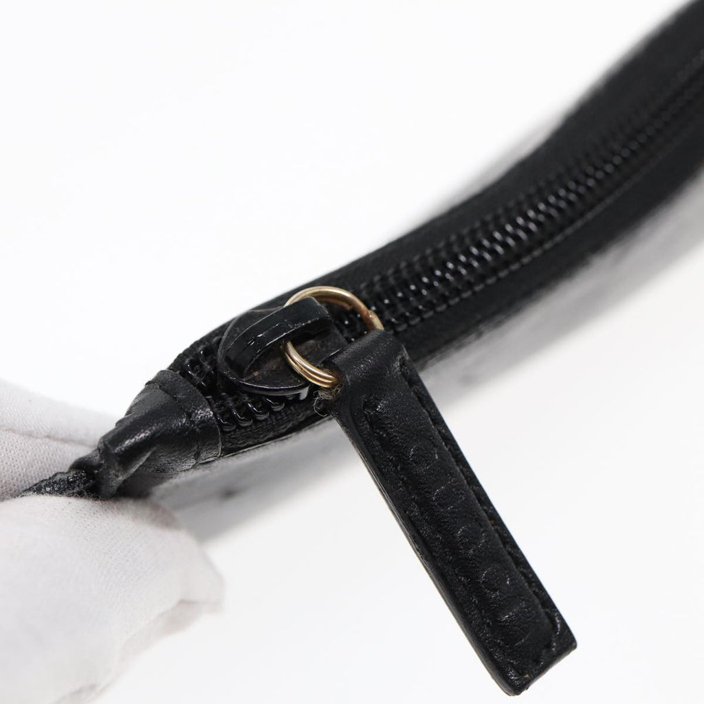 GUCCI Bamboo Shoulder Bag Leather Black Gold 001 1553 1880 ep5598