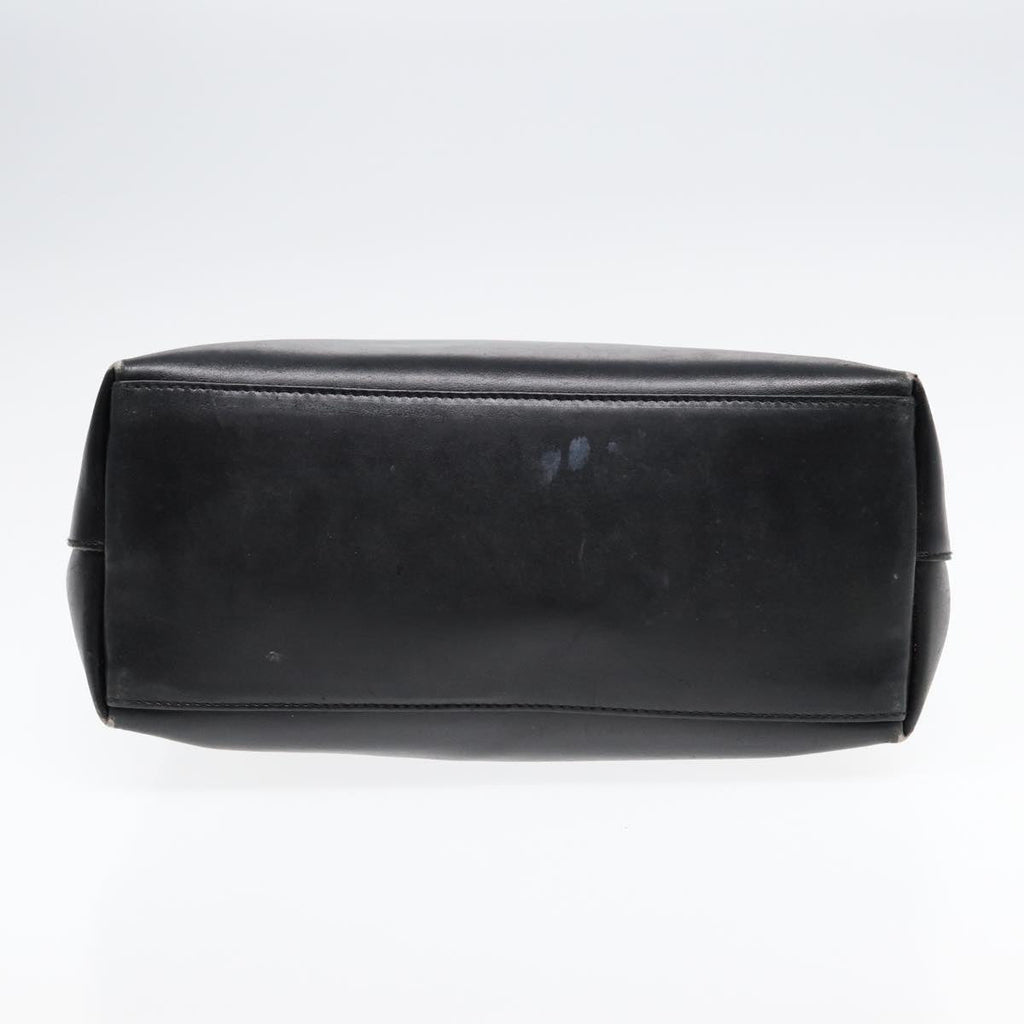GUCCI Bamboo Shoulder Bag Leather Black Gold 001 1553 1880 ep5598