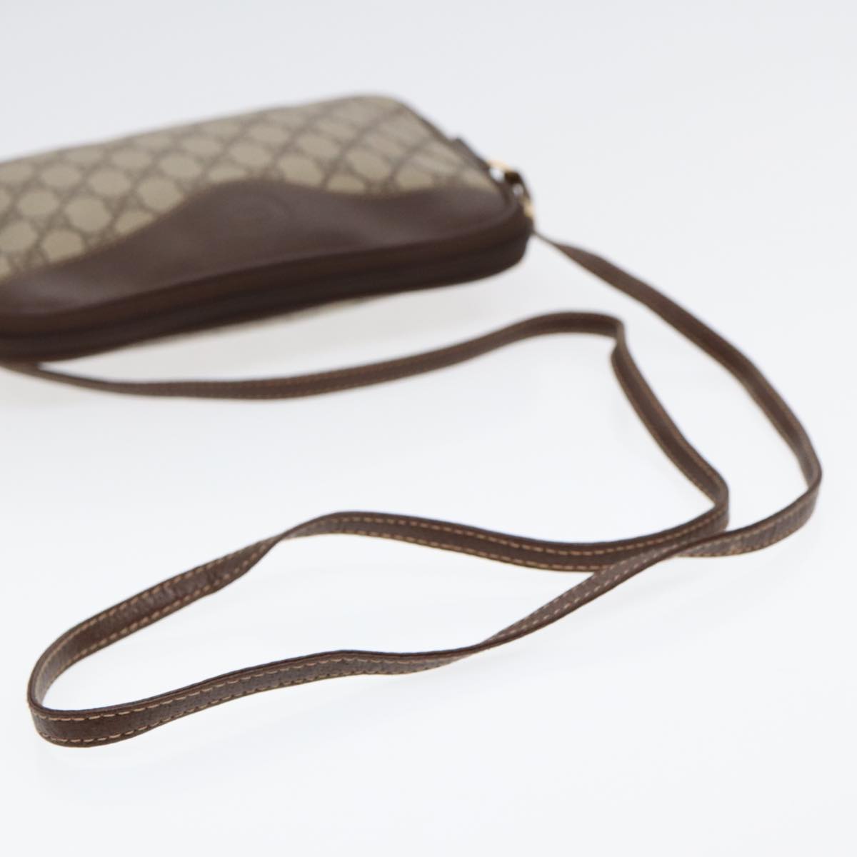 GUCCI GG Supreme Shoulder Bag PVC Leather Beige Gold ep5599