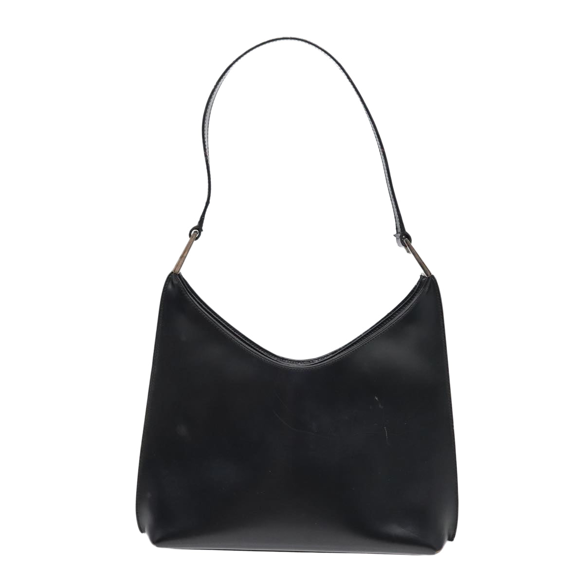 GUCCI Shoulder Bag Leather Black Silver 001 3015 3754 ep5602