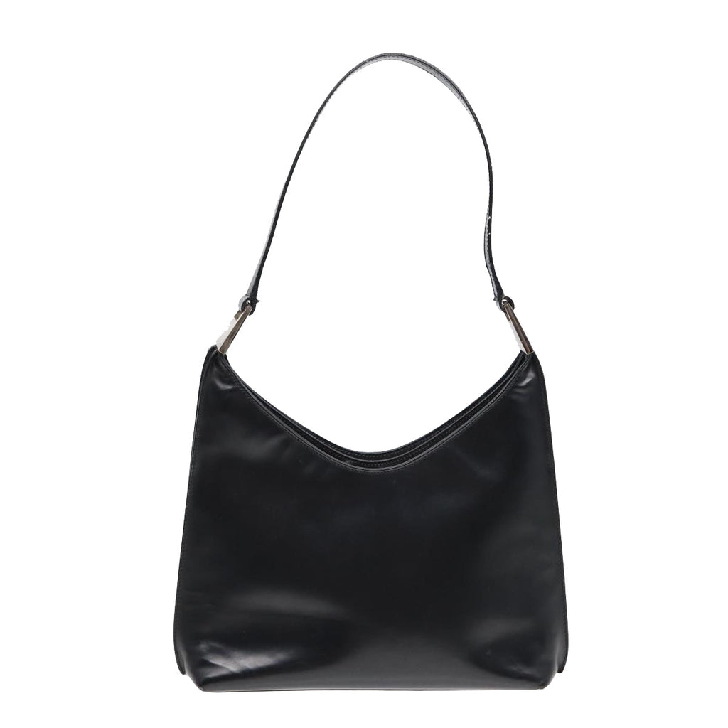 GUCCI Shoulder Bag Leather Black Silver 001 3015 3754 ep5602