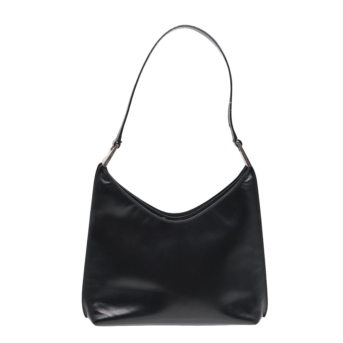 GUCCI Shoulder Bag Leather Black Silver 001 3015 3754 ep5602