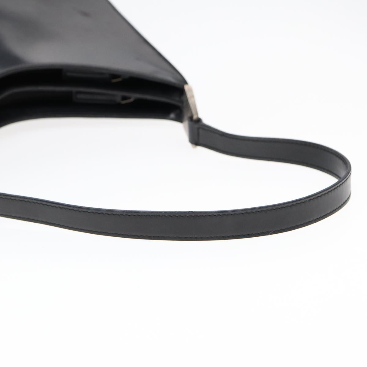 GUCCI Shoulder Bag Leather Black Silver 001 3015 3754 ep5602