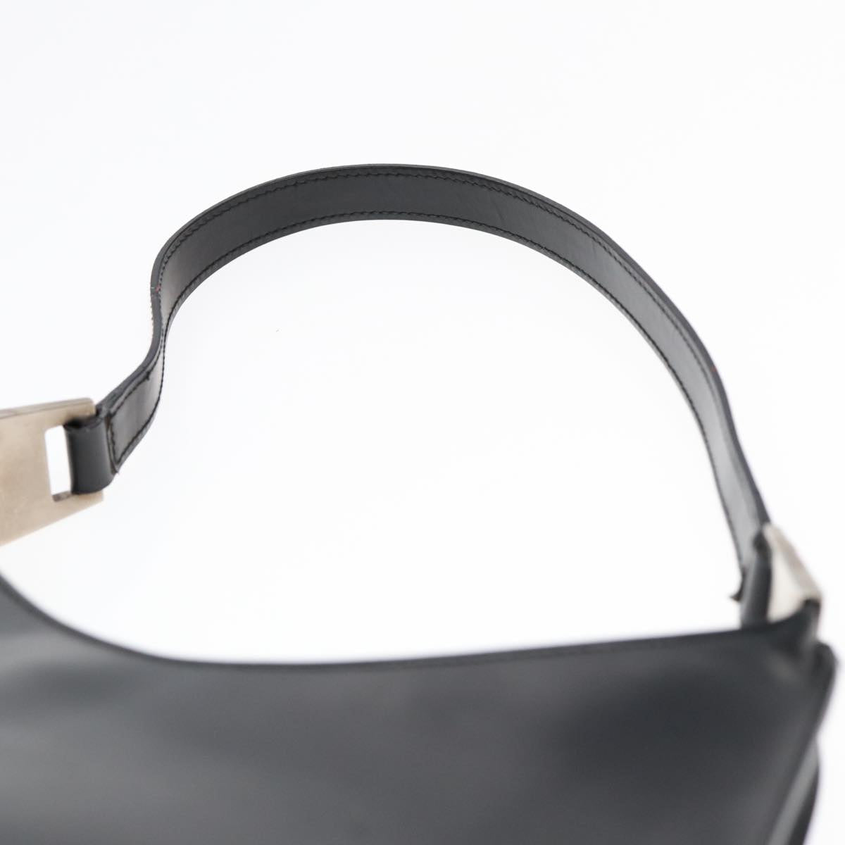 GUCCI Shoulder Bag Leather Black Silver 001 3015 3754 ep5602