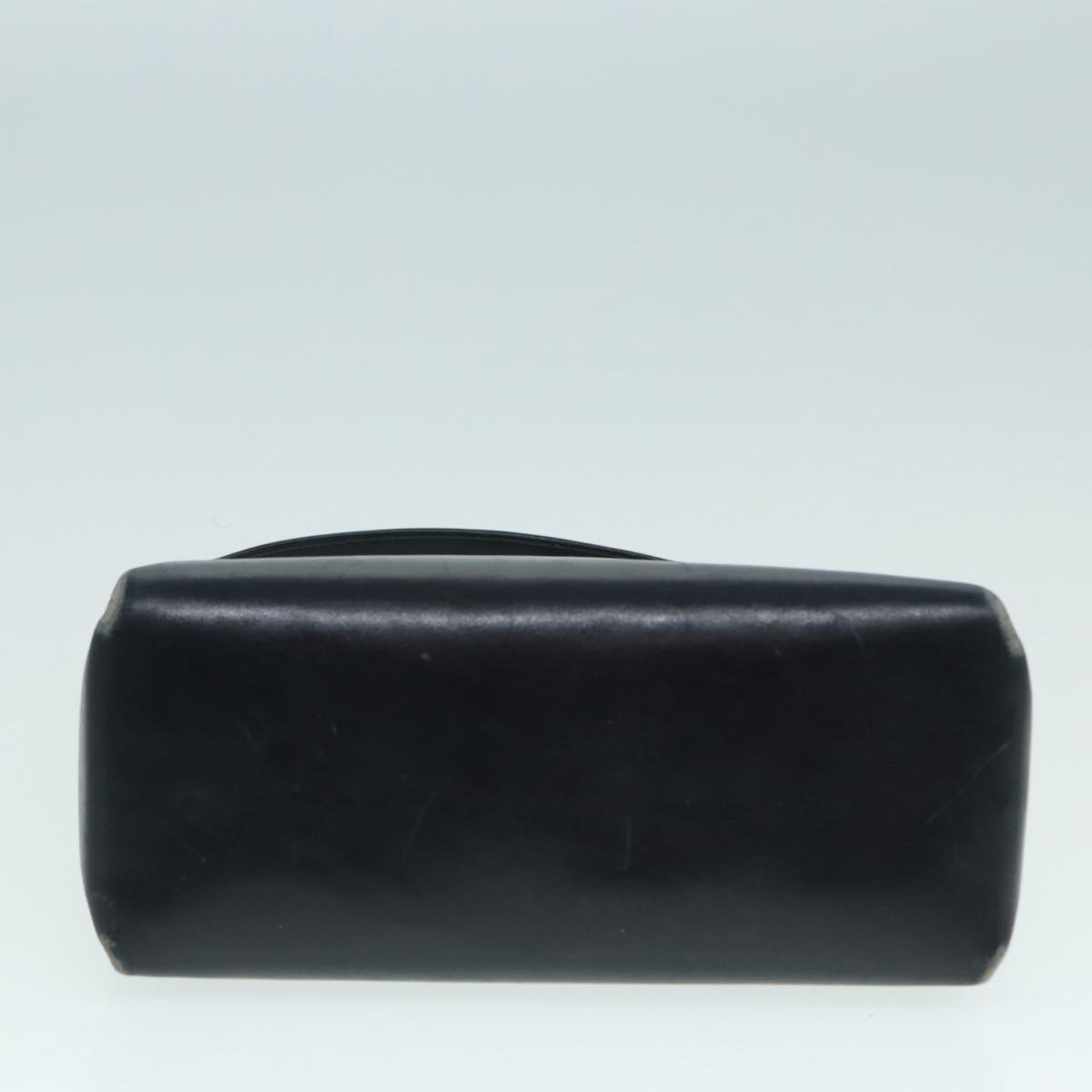 GUCCI Shoulder Bag Leather Navy Silver ep5614