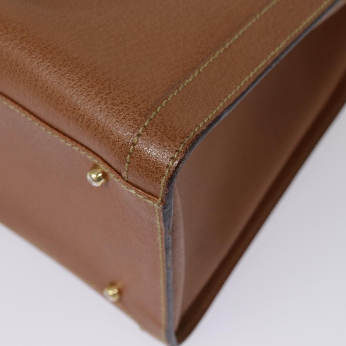 GUCCI Bamboo Hand Bag Leather Brown Gold 002 1186 0260 ep5623