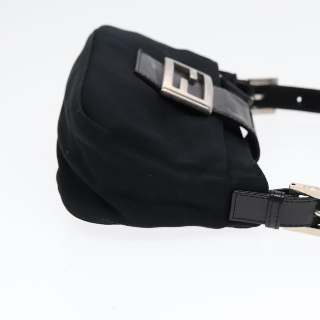 FENDI Shoulder Bag Nylon Black Silver ep5624