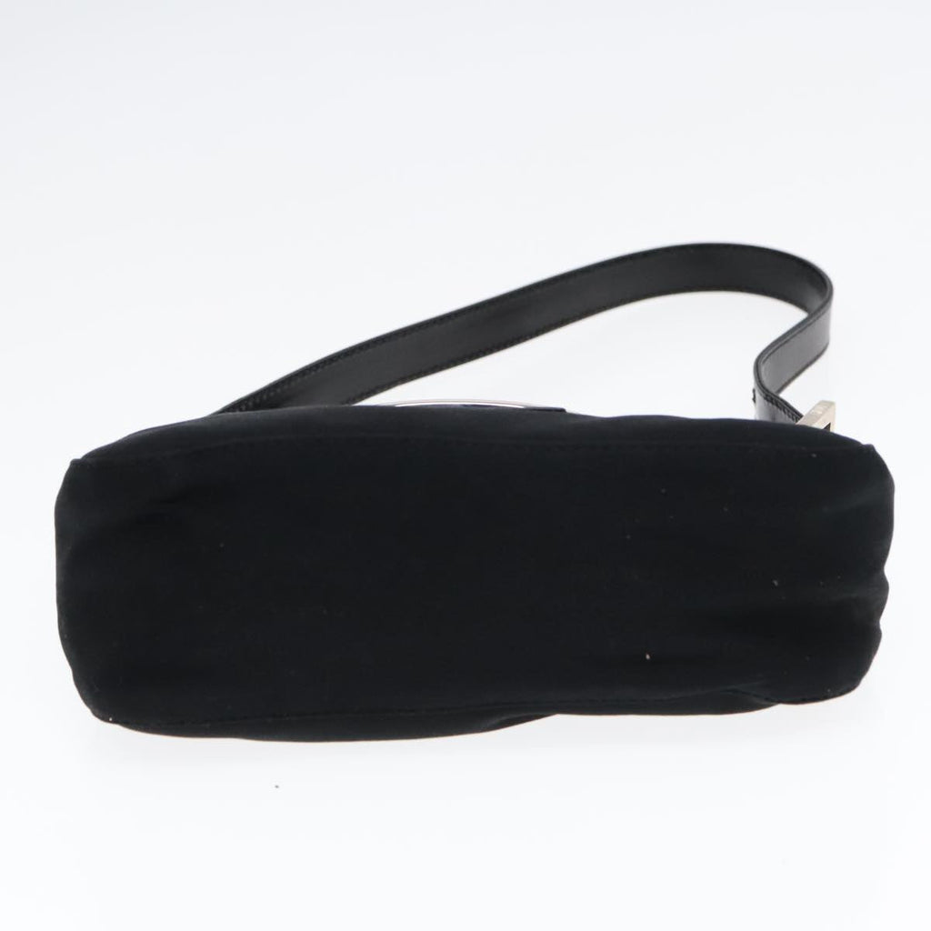FENDI Shoulder Bag Nylon Black Silver ep5624