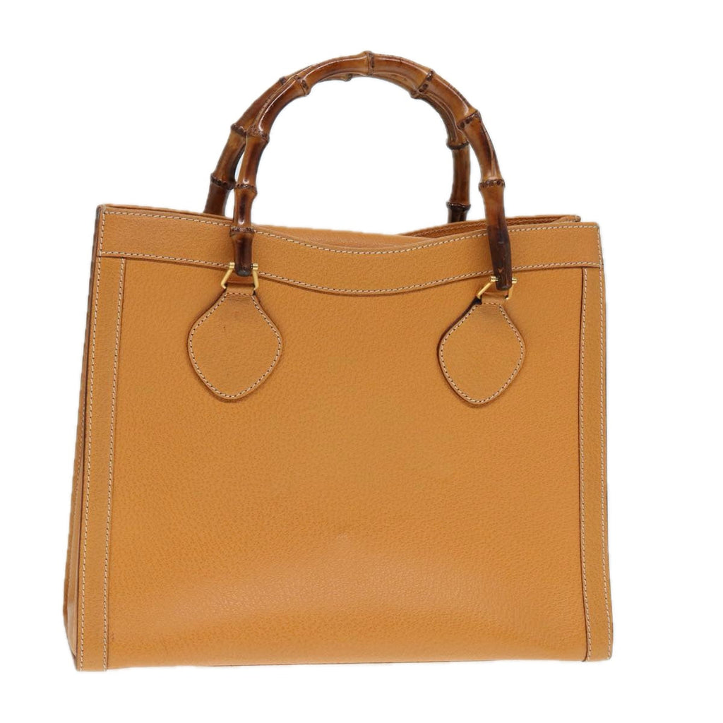 GUCCI Bamboo Hand Bag Leather Brown Gold 002 2853 0260 0 ep5629