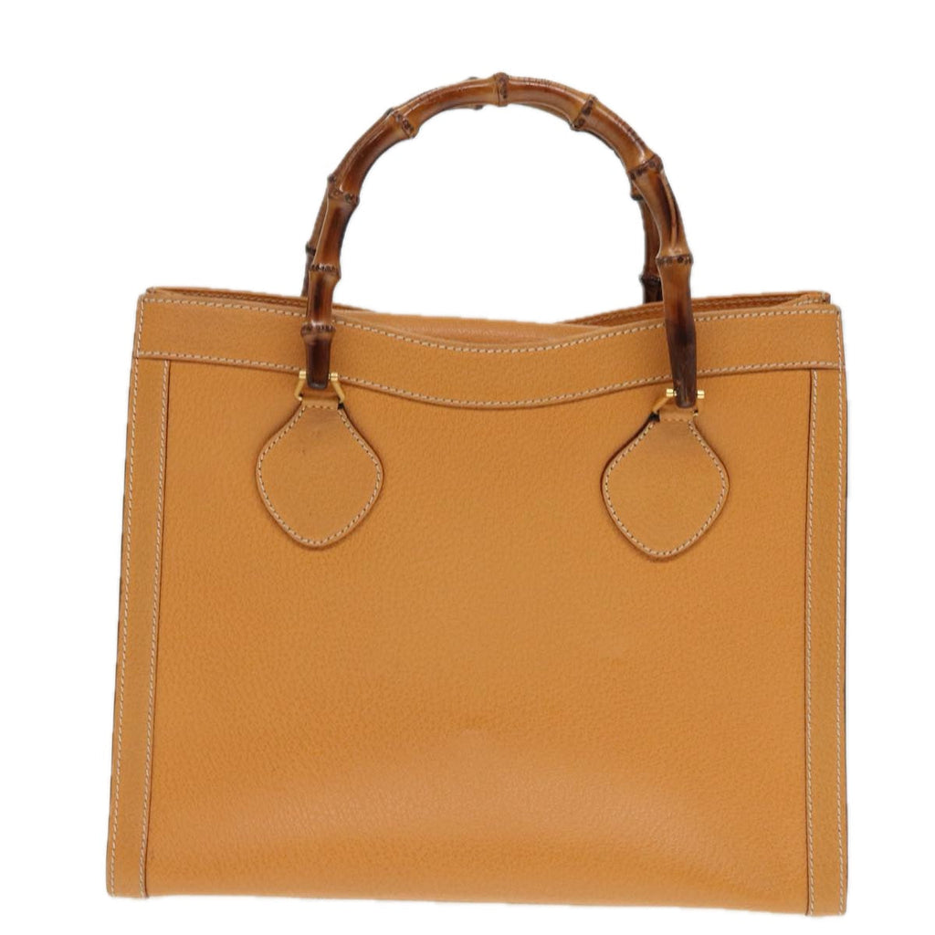 GUCCI Bamboo Hand Bag Leather Brown Gold 002 2853 0260 0 ep5629