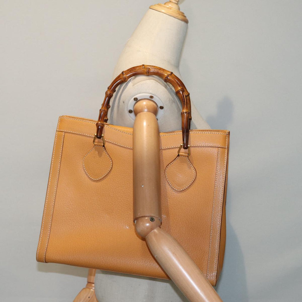 GUCCI Bamboo Hand Bag Leather Brown Gold 002 2853 0260 0 ep5629