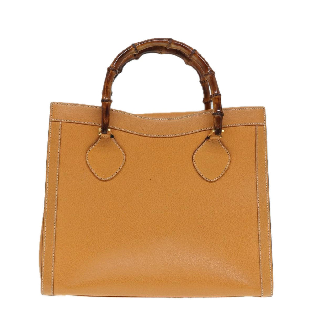 GUCCI Bamboo Hand Bag Leather Brown Gold 002 2853 0260 0 ep5629
