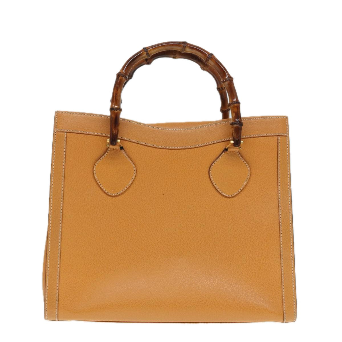 GUCCI Bamboo Hand Bag Leather Brown Gold 002 2853 0260 0 ep5629