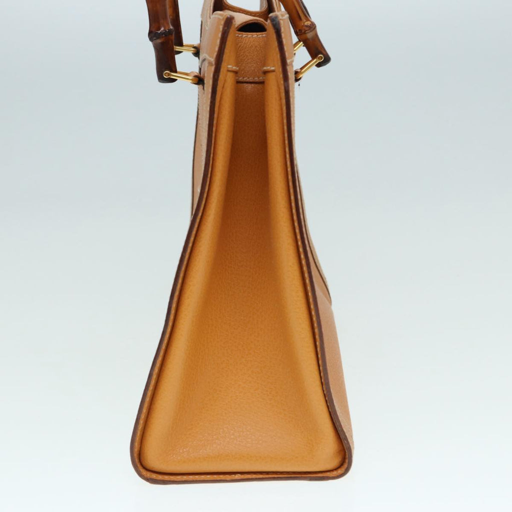 GUCCI Bamboo Hand Bag Leather Brown Gold 002 2853 0260 0 ep5629