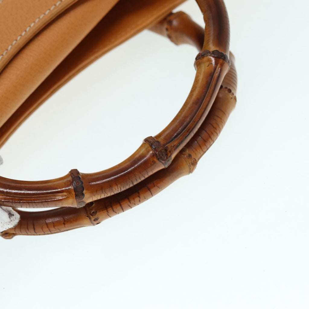 GUCCI Bamboo Hand Bag Leather Brown Gold 002 2853 0260 0 ep5629