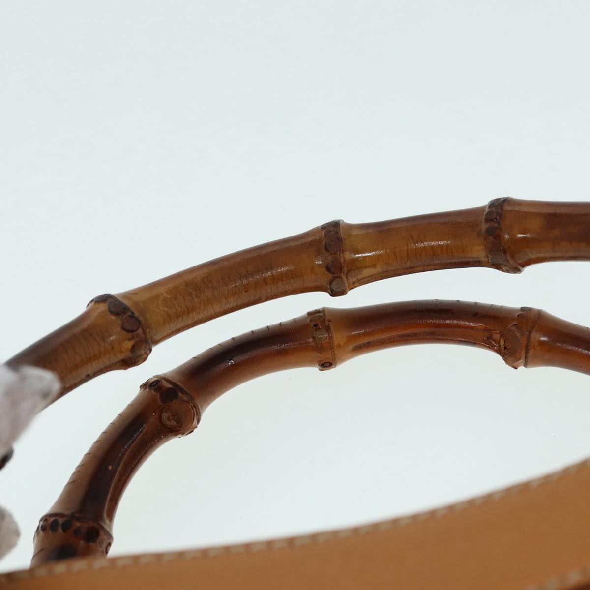 GUCCI Bamboo Hand Bag Leather Brown Gold 002 2853 0260 0 ep5629