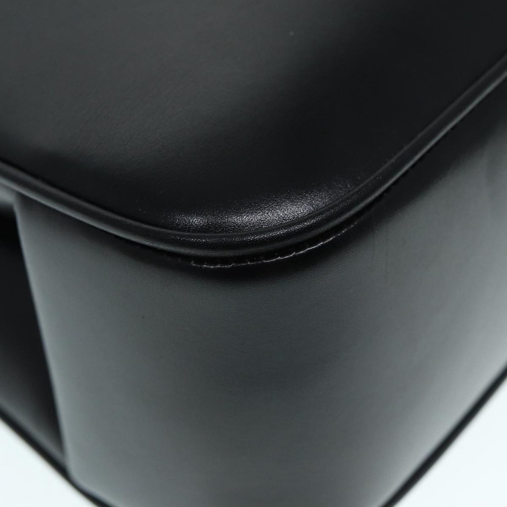 GUCCI Hand Bag Leather Gold Black ep5637
