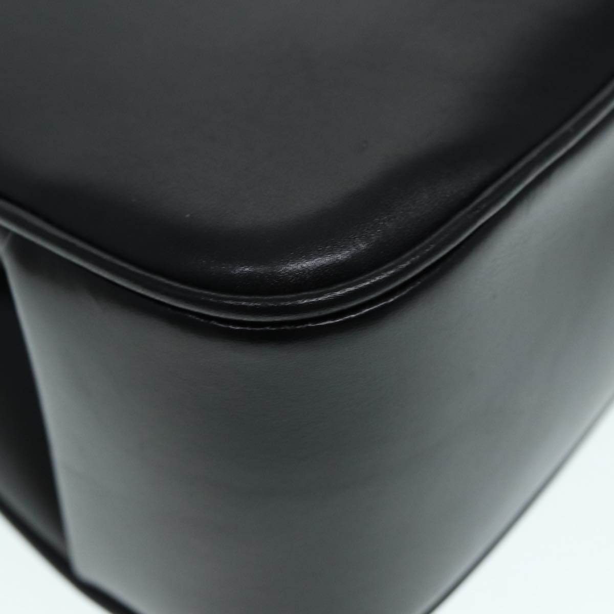 GUCCI Hand Bag Leather Gold Black ep5637