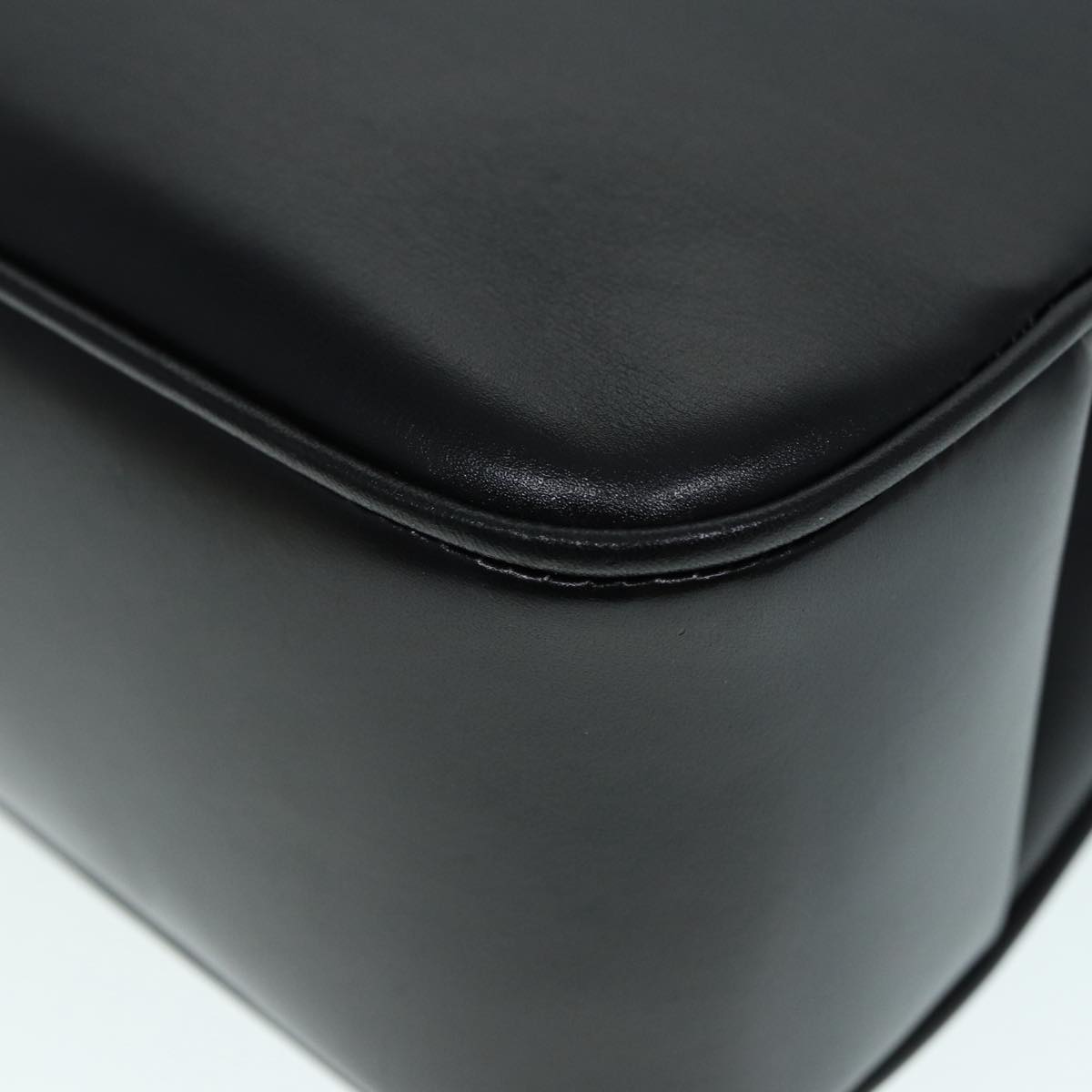 GUCCI Hand Bag Leather Gold Black ep5637