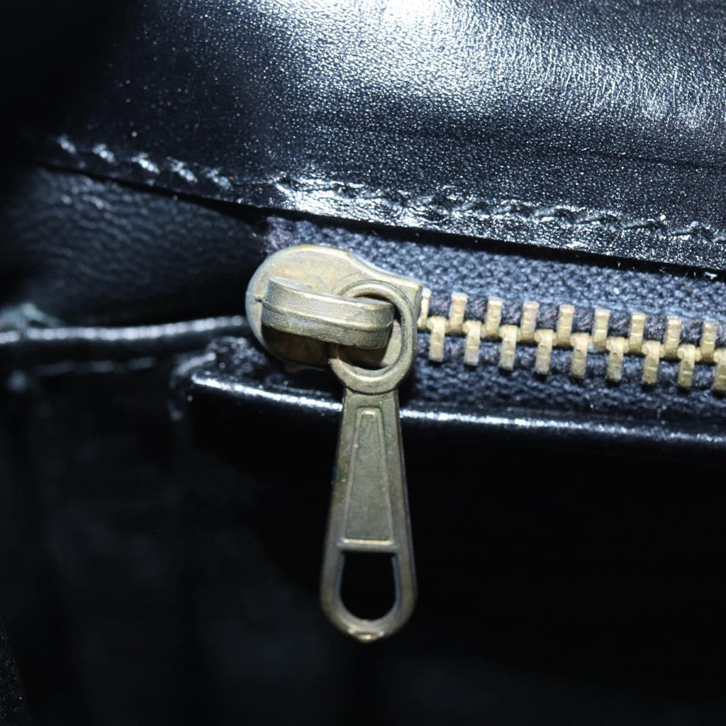 GUCCI Hand Bag Leather Gold Black ep5637