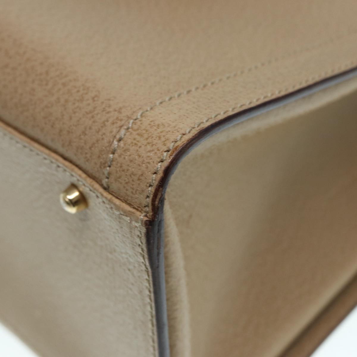 GUCCI Bamboo Hand Bag Leather Beige Gold 002 1186 0260 ep5646