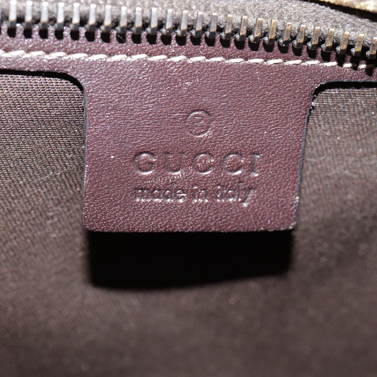 GUCCI GG Supreme Tote Bag PVC Leather Beige Silver 211138 ep5654