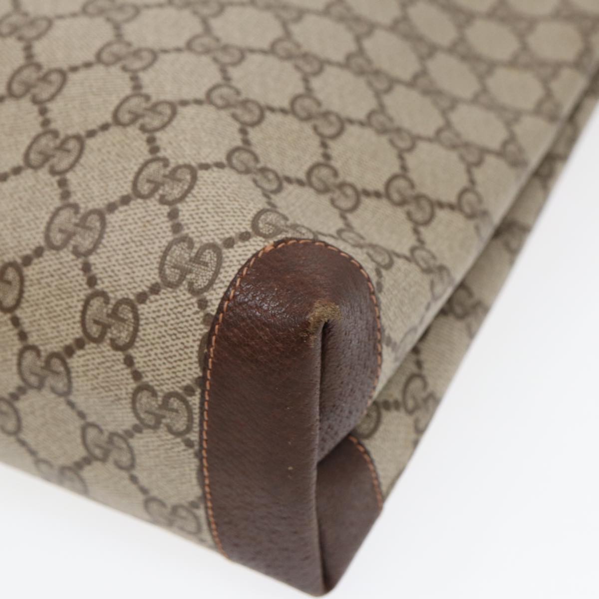 GUCCI GG Supreme Tote Bag PVC Leather Beige Gold 89 02 905 ep5665
