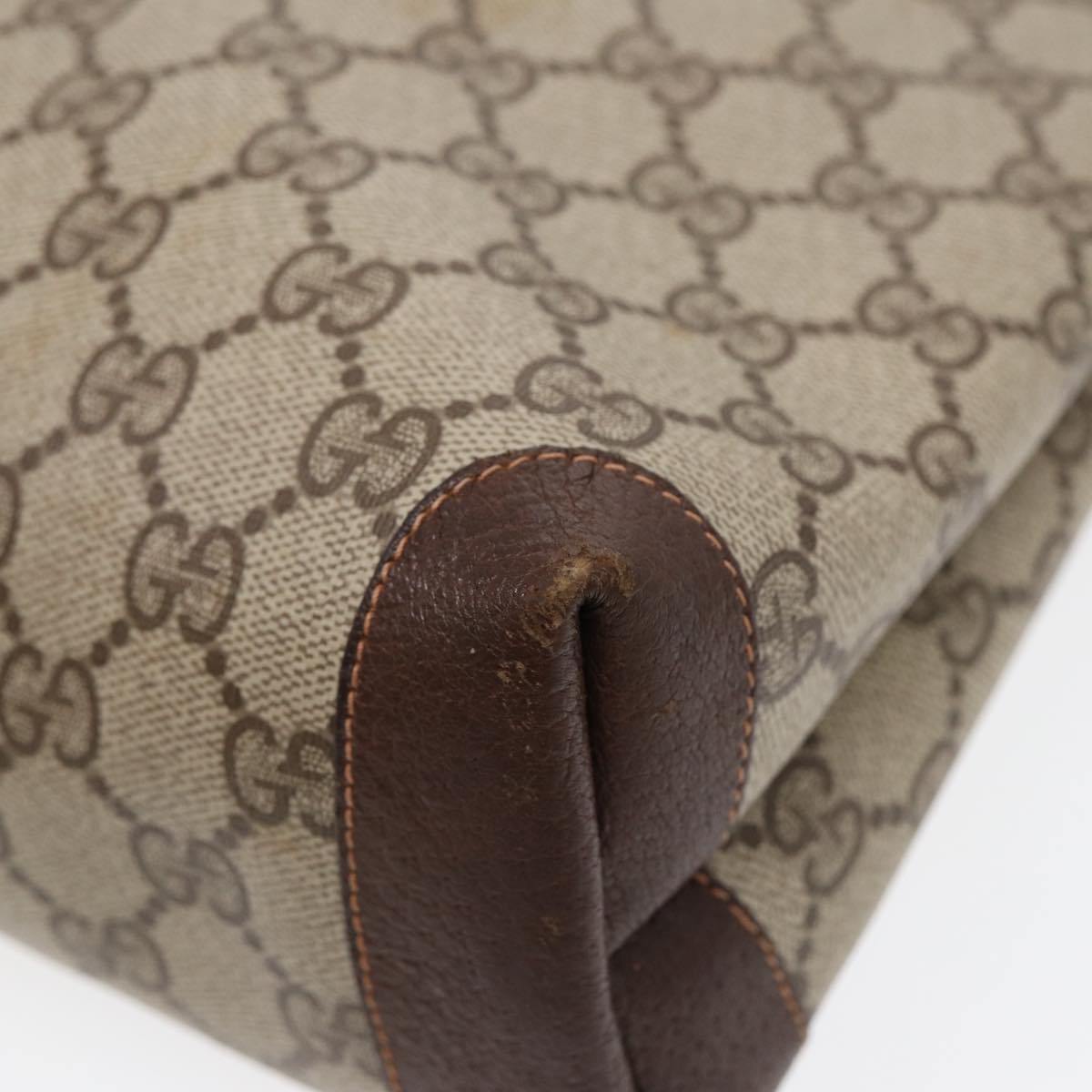 GUCCI GG Supreme Tote Bag PVC Leather Beige Gold 89 02 905 ep5665