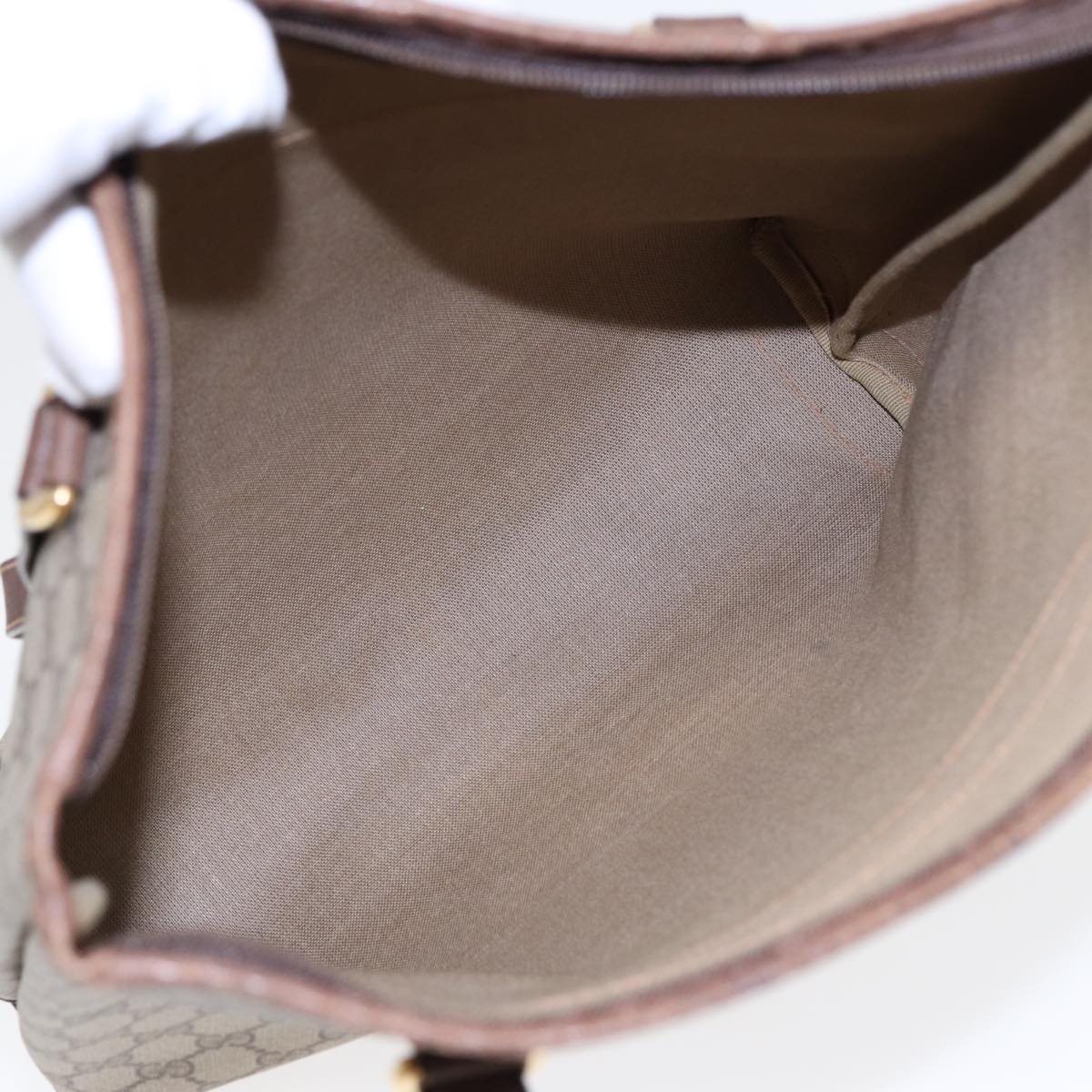GUCCI GG Supreme Tote Bag PVC Leather Beige Gold 89 02 905 ep5665