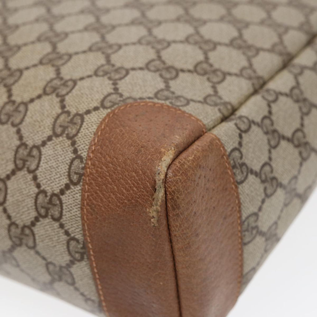 GUCCI GG Supreme Tote Bag PVC Leather Beige Gold 002 115 0135 ep5666