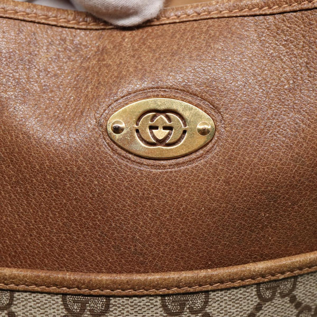 GUCCI GG Supreme Tote Bag PVC Leather Beige Gold 002 115 0135 ep5666
