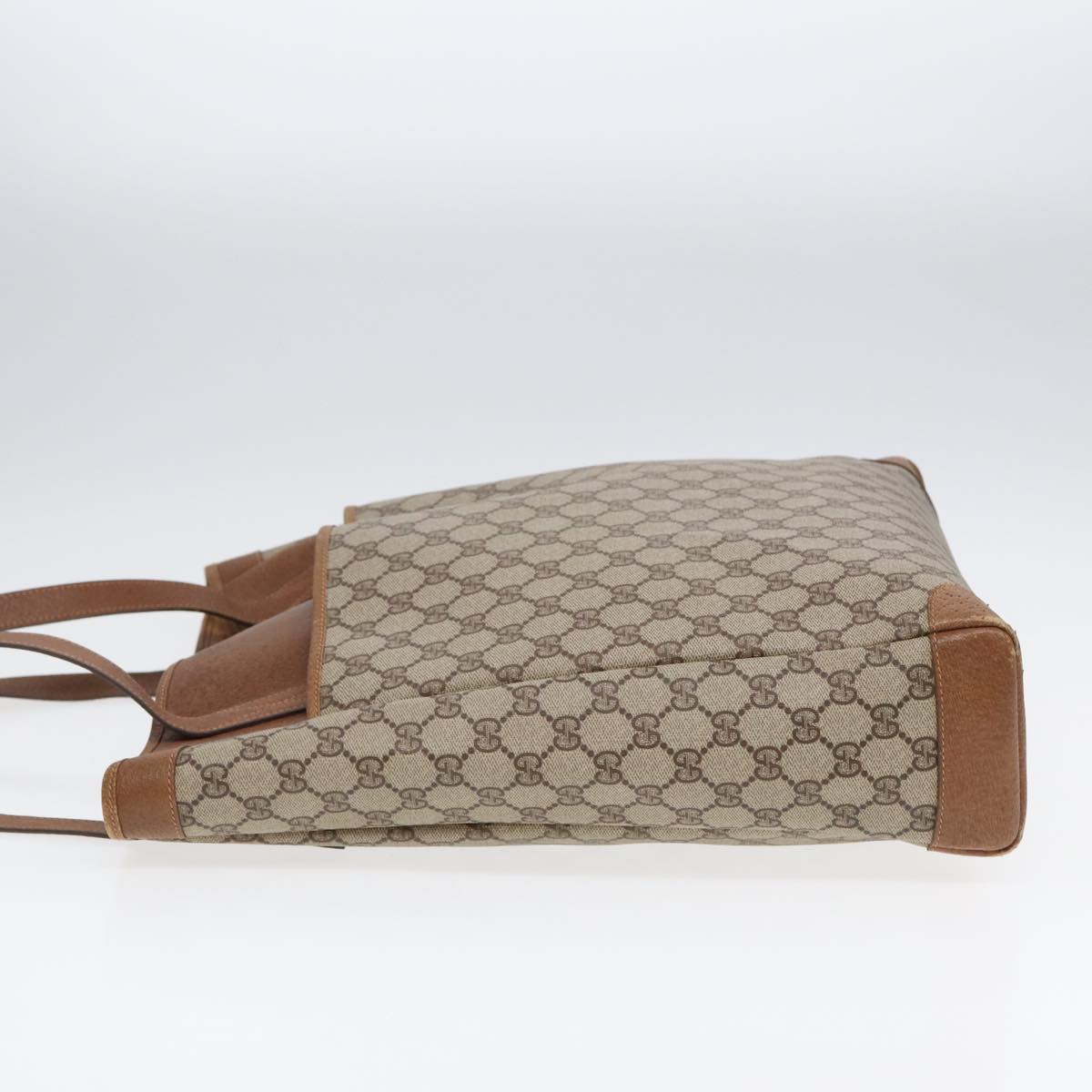GUCCI GG Supreme Tote Bag PVC Leather Beige Gold 002 115 0135 ep5666