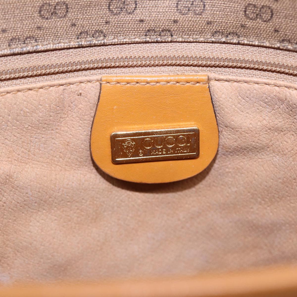 GUCCI Micro GG Supreme Shoulder Bag PVC Beige Gold 001 116 0925 ep5667