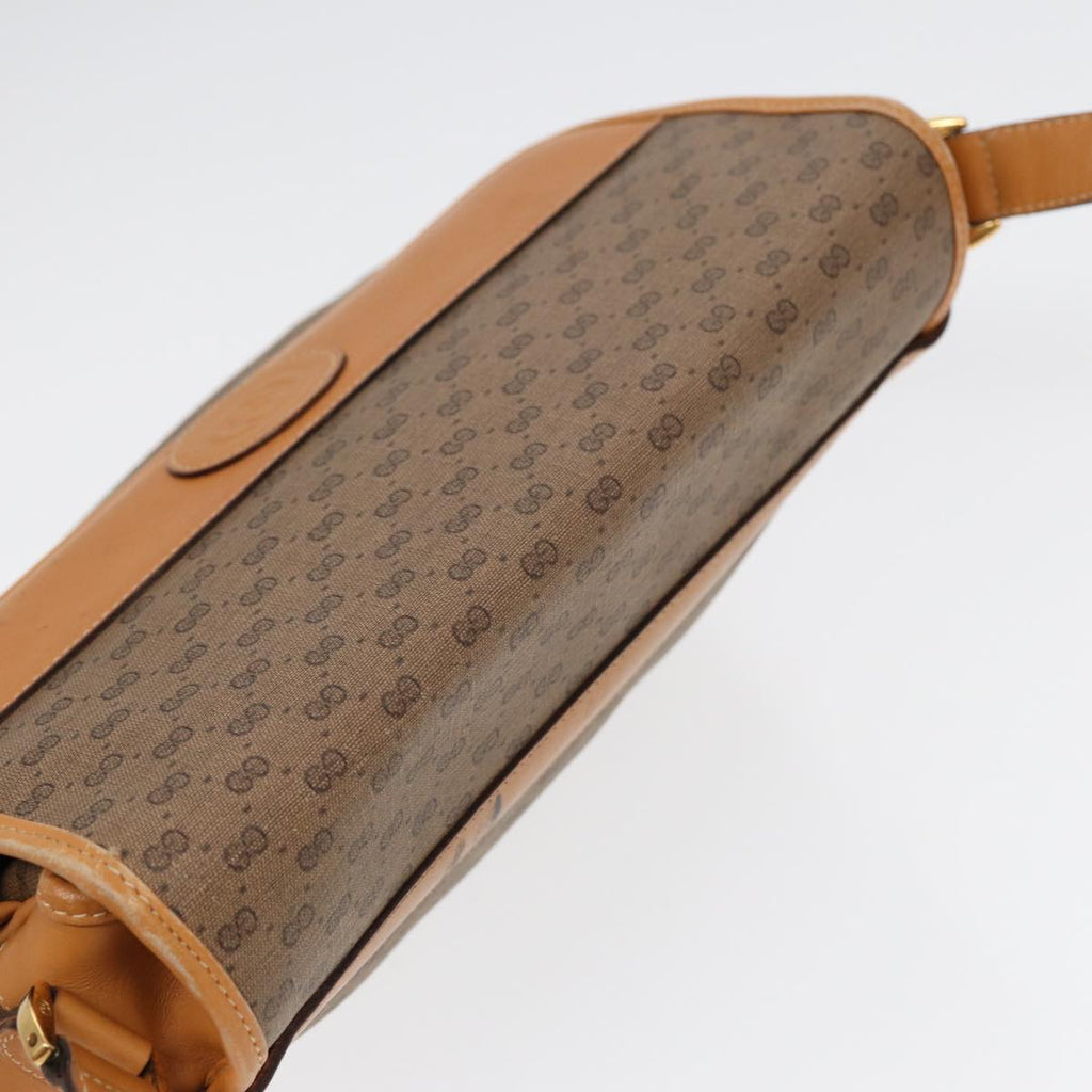 GUCCI Micro GG Supreme Shoulder Bag PVC Beige Gold 001 116 0925 ep5667