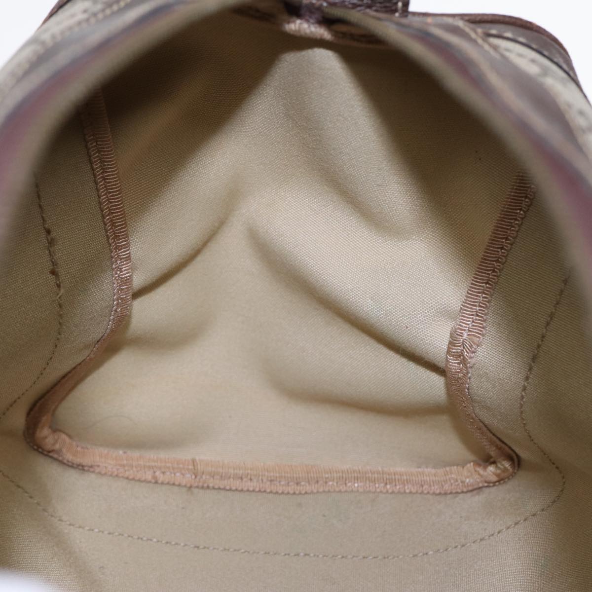 GUCCI GG Supreme Web Sherry Line Boston Bag PVC Beige Gold Red ep5669