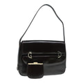 GUCCI Shoulder Bag Leather Brown Silver ep5673