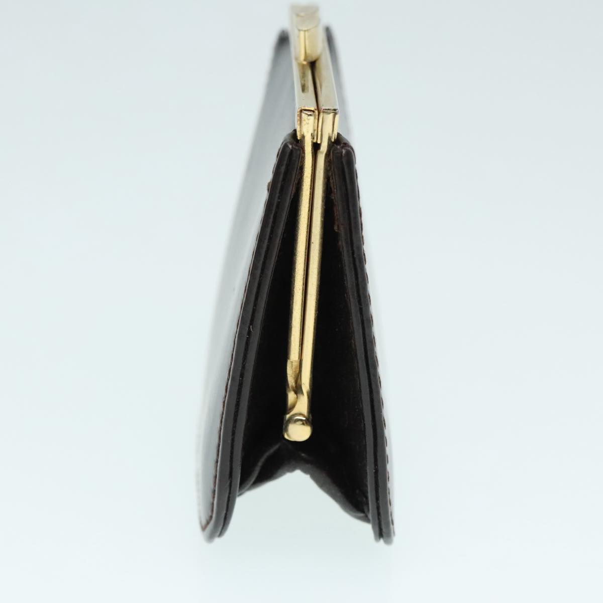 GUCCI Shoulder Bag Leather Brown Silver ep5673