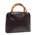 GUCCI Bamboo Hand Bag Leather Brown Gold 000 0289 ep5679